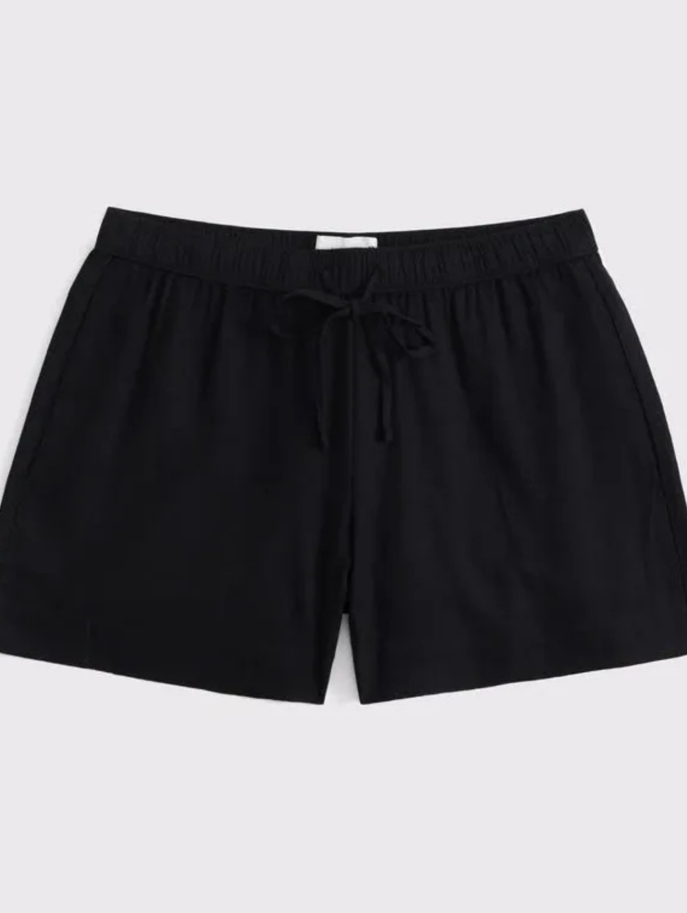 Mid Rise Linen-Blend Pull-On Short